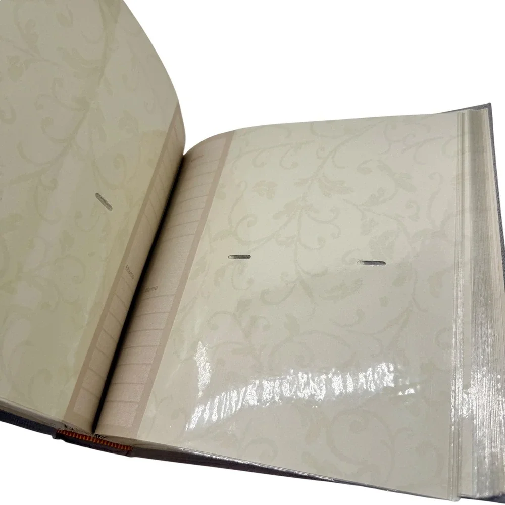 Pioneer DA-200SLKN Photo Album Gray Fabric 4x6 Memo Pockets Excellent